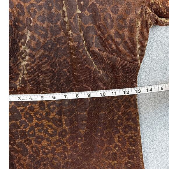 Dress The Population X Cosmopolitan Alex Dress Metallic Leopard Print Size M NWT - Picture 5 of 11
